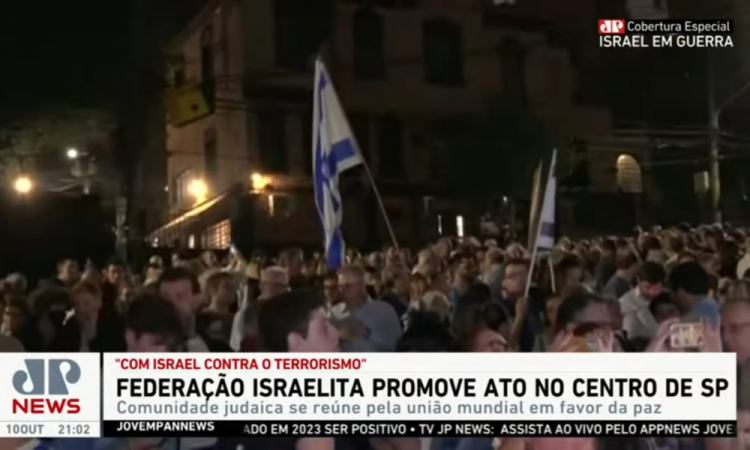 Manifestação em prol de Israel em SP