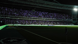Estádio Nilton Santos às escuras após queda de energia
