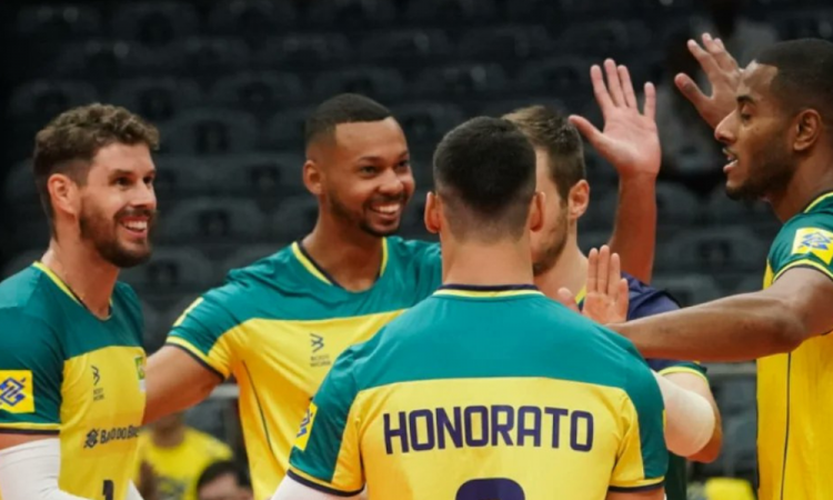 Com show de Darlan, Seleção Brasileira de Vôlei garante vitória no tie-break