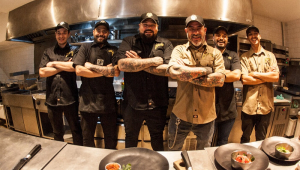 Fogaça e sua equipe no Cão Véio