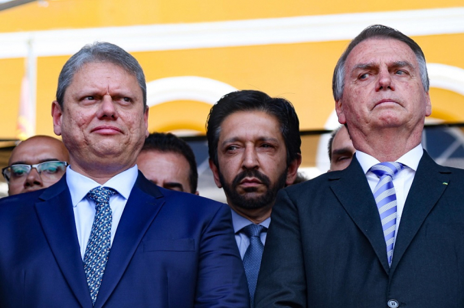 O Governador de São Paulo, Tarcísio Freitas juntamente com o Prefeito de São Paulo, Ricardo Nunes, participam da Solenidade em comemoração aos 53 anos da Rota