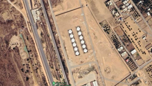 imagem de drone mostra combustivel em gaza