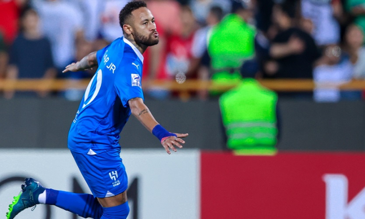 Neymar marca seu primeiro gol pelo Al-Hilal em vitória contra time do Irã; assista 