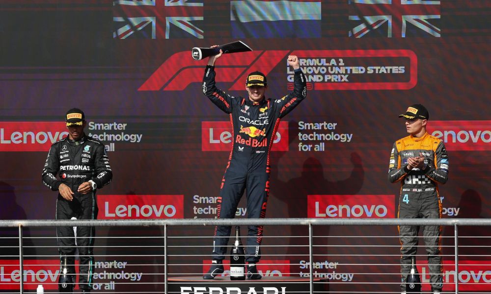 Verstappen larga em sexto, mas consegue vencer GP dos EUA e alcançar a 50ª vitória de sua carreira