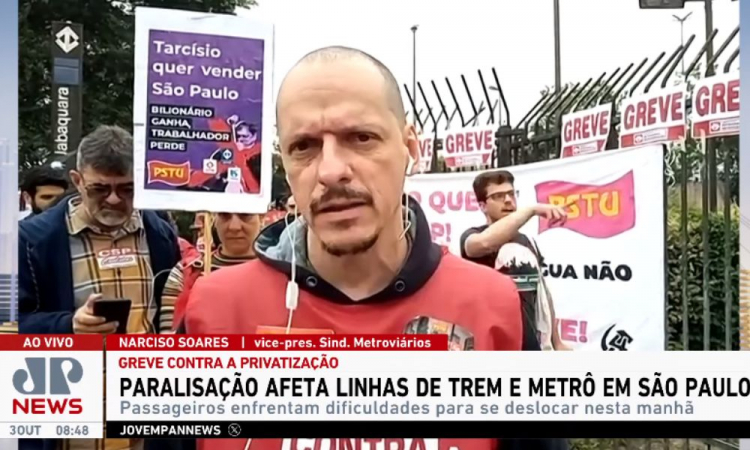 vice-presidente-sindicato-dos-metroviarios-de-sao-paulo-greve-reproducao-jovem-pan-news