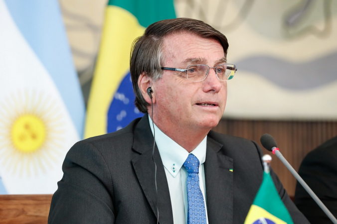 Videoconferência de Jair Bolsonaro com o Presidente da Argentina
