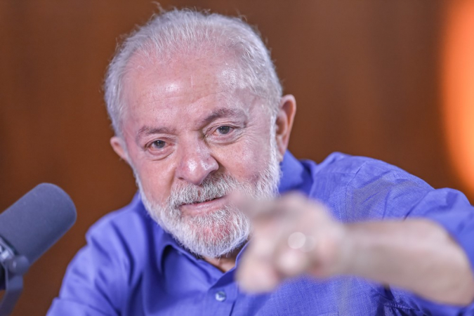 Lula durante live presidencial
