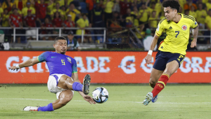 Luis Diaz marcou duas vezes na vitória da Colômbia sobre o Brasil