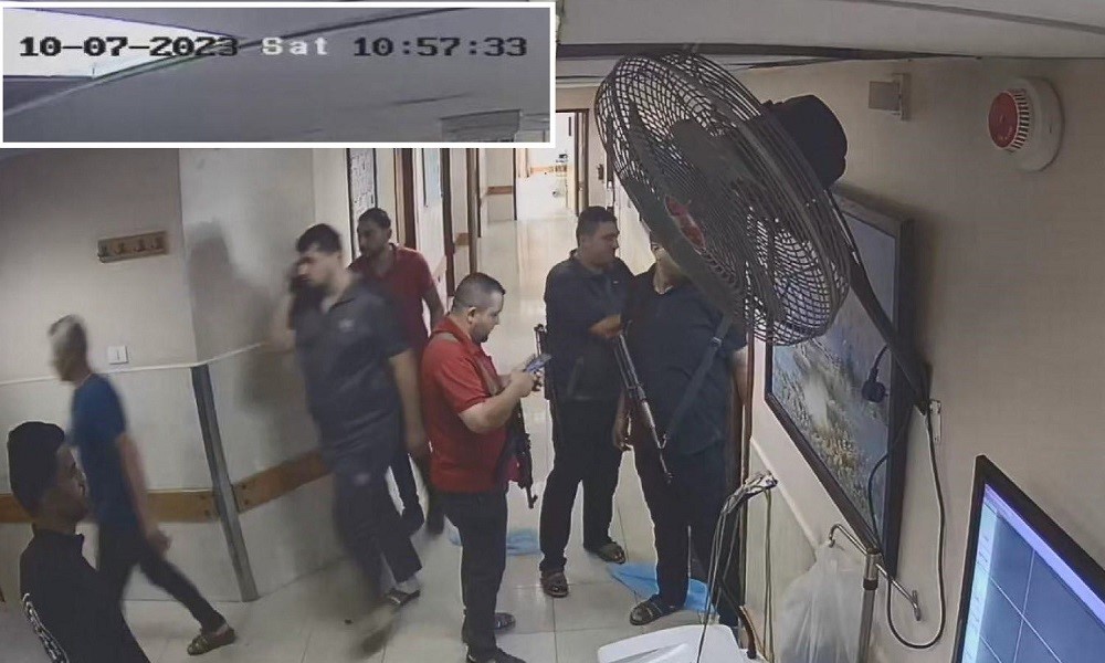 Vídeo mostra movimentação de supostos terroristas do Hamas em um hospital