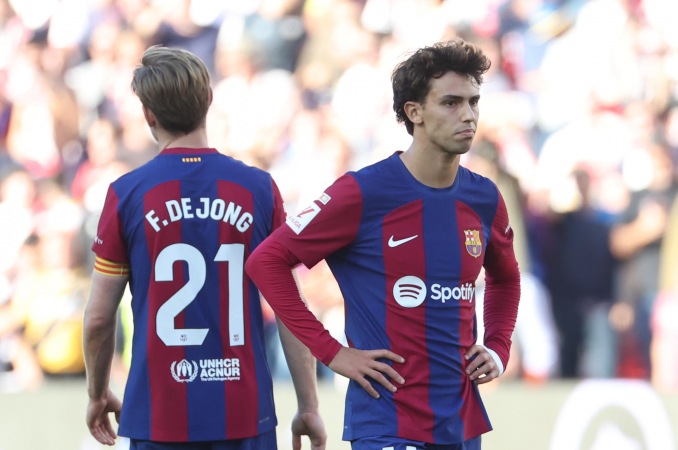 João Félix e Frankie De Jong lamentam empate do Barcelona contra o Rayo Vallecano