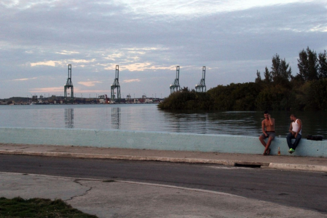 Vista parcial do Porto da cidade de Mariel, distante 40 km da capital Havana, em Cuba.
