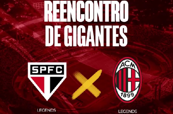 São Paulo anuncia amistoso de lendas com o Milan para celebrar 30 anos do bi mundial