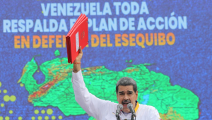 Nicolás Maduro em evento governamental, em Caracas