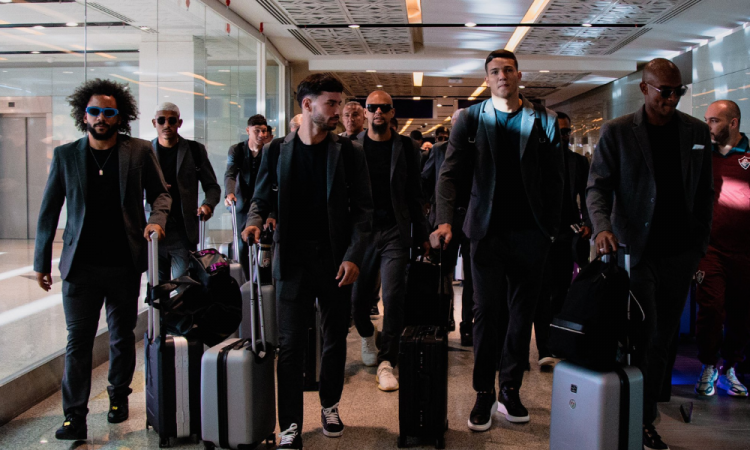 Elenco do Fluminense chegou nesta quarta-feira, 13 na Arábia Saudita