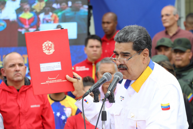 Maduro assinou seis decretos para transformar a região de Essequibo em um estado venezuelano