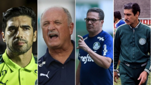 Abel Ferreira, Felipão, Luxemburgo e Oswaldo Brandão são os maiores técnicos da história do Palmeiras
