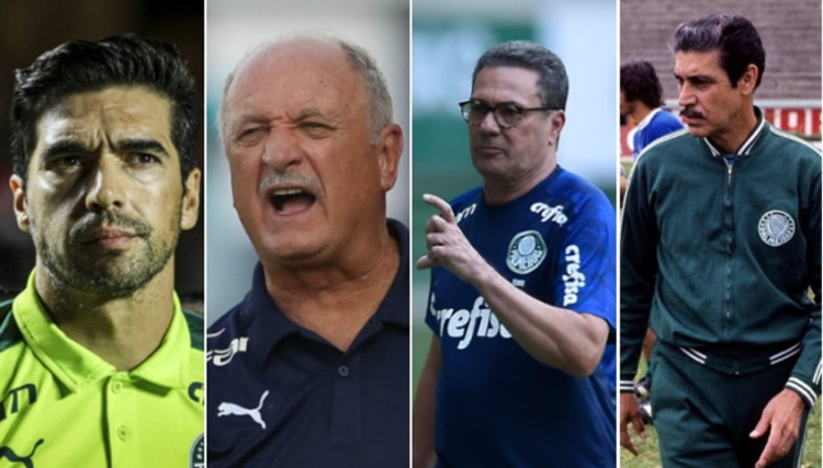 Abel Ferreira, Felipão, Luxemburgo e Oswaldo Brandão são os maiores técnicos da história do Palmeiras