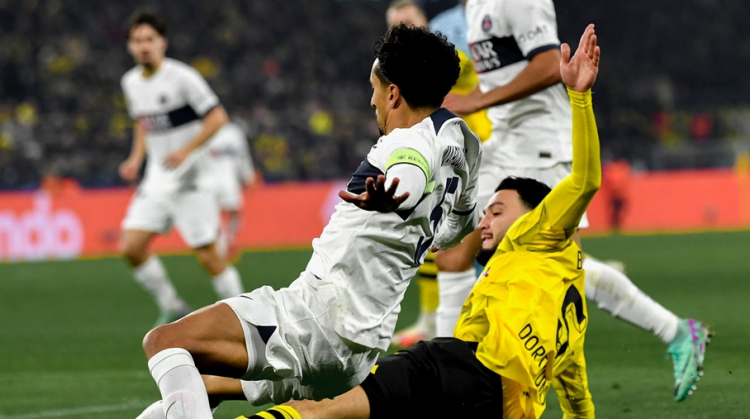 Dortmund e PSG empataram em 1 a 1 e avançaram ao mata-mata da Liga dos Campeões