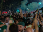 Torcida do Palmeiras celebra