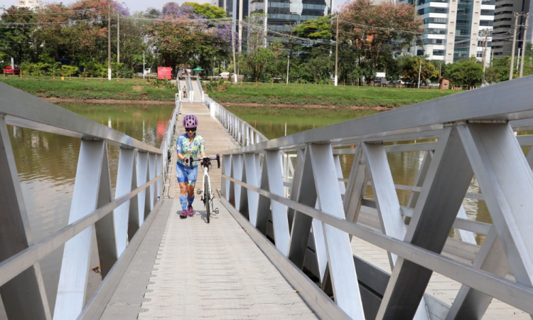 Passarela no Parque Bruno Covas