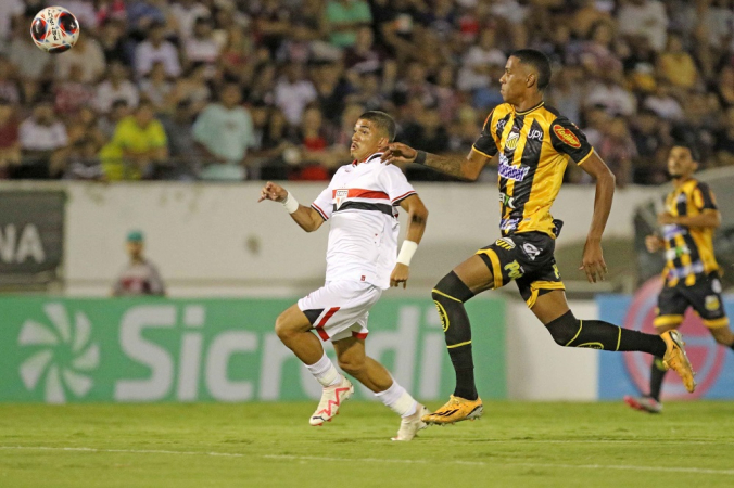 Jogo entre São Paulo e Novorizontino pela Copinha