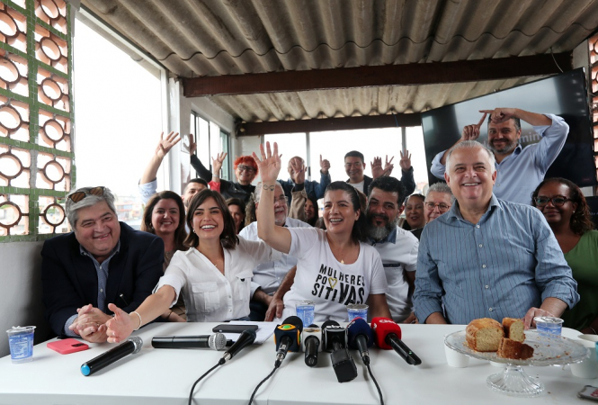 Lançamento da pré-candidatura da deputada federal Tabata Amaral (PSB) à Prefeitura de São Paulo, na casa onde vive sua família, na Vila Missionária, periferia da zona sul da capital paulista