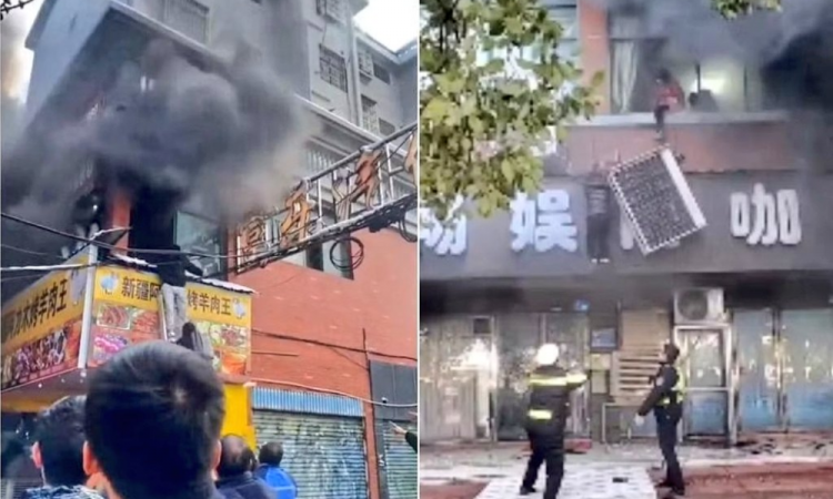 incêndio na china em jiangxi