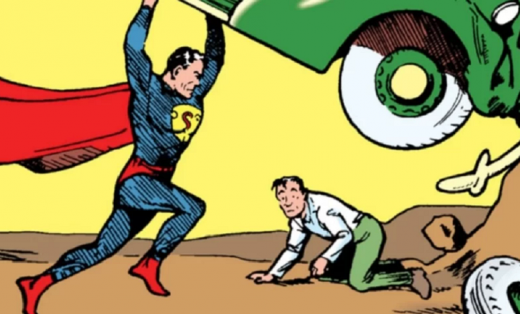 Super Homem levanta carro para salvar homem