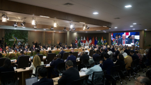 Visão geral da reunião dos ministros das Relações Exteriores do G20 no Rio de Janeiro, Brasil