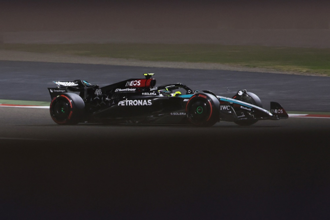O piloto britânico Lewis Hamilton da Mercede