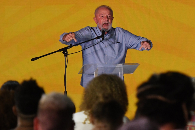 O presidente Luiz Inácio Lula da Silva na cerimônia de lançamento da Seleção Petrobras Cultural, no Museu de Arte Moderna (MAM), no Parque do Flamengo, Rio de Janeiro