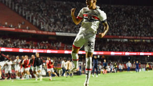 Erick (São Paulo) comemora o gol durante partida entre São Paulo x Red Bull Bragantino