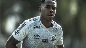 Robinho em treino do Santos no ano de 2020