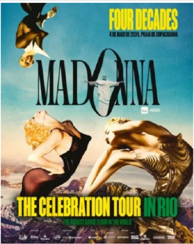 Madonna anuncia show no Brasil em maio