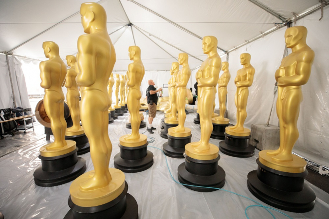 Estatuetas gigantes do Oscar