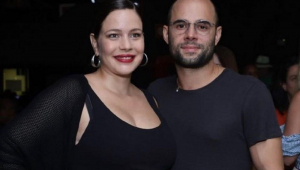 A atriz Leandra Leal com o marido, o fotógrafo Guilherme Burgos