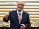 O vice-presidente da República e ministro do Desenvolvimento, Indústria e Comércio, Geraldo Alckmin, concede entrevista coletiva após reunião de Conselhos da Federação das Indústrias do Estado de São Paulo