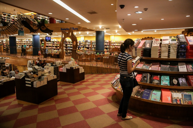 Livraria Cultura do Conjunto Nacional, na Avenida Paulista, zona central da cidade de São Paulo