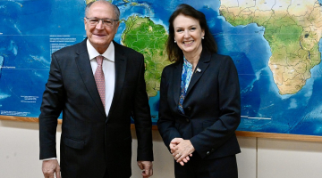 ice Presidente da República Geraldo Alckmin durante Reunião com a Chanceler da República da Argentina, Diana Mondino em Brasília