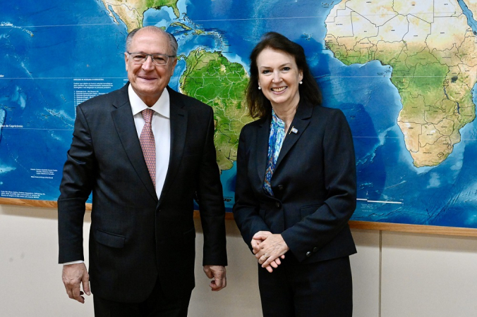 ice Presidente da República Geraldo Alckmin durante Reunião com a Chanceler da República da Argentina, Diana Mondino em Brasília