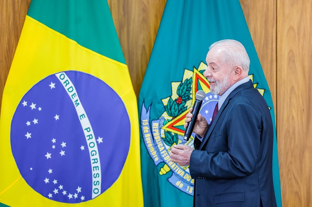 Presidente da República, Luiz Inácio Lula da Silva, durante café com jornalistas, no Palácio do Planalto