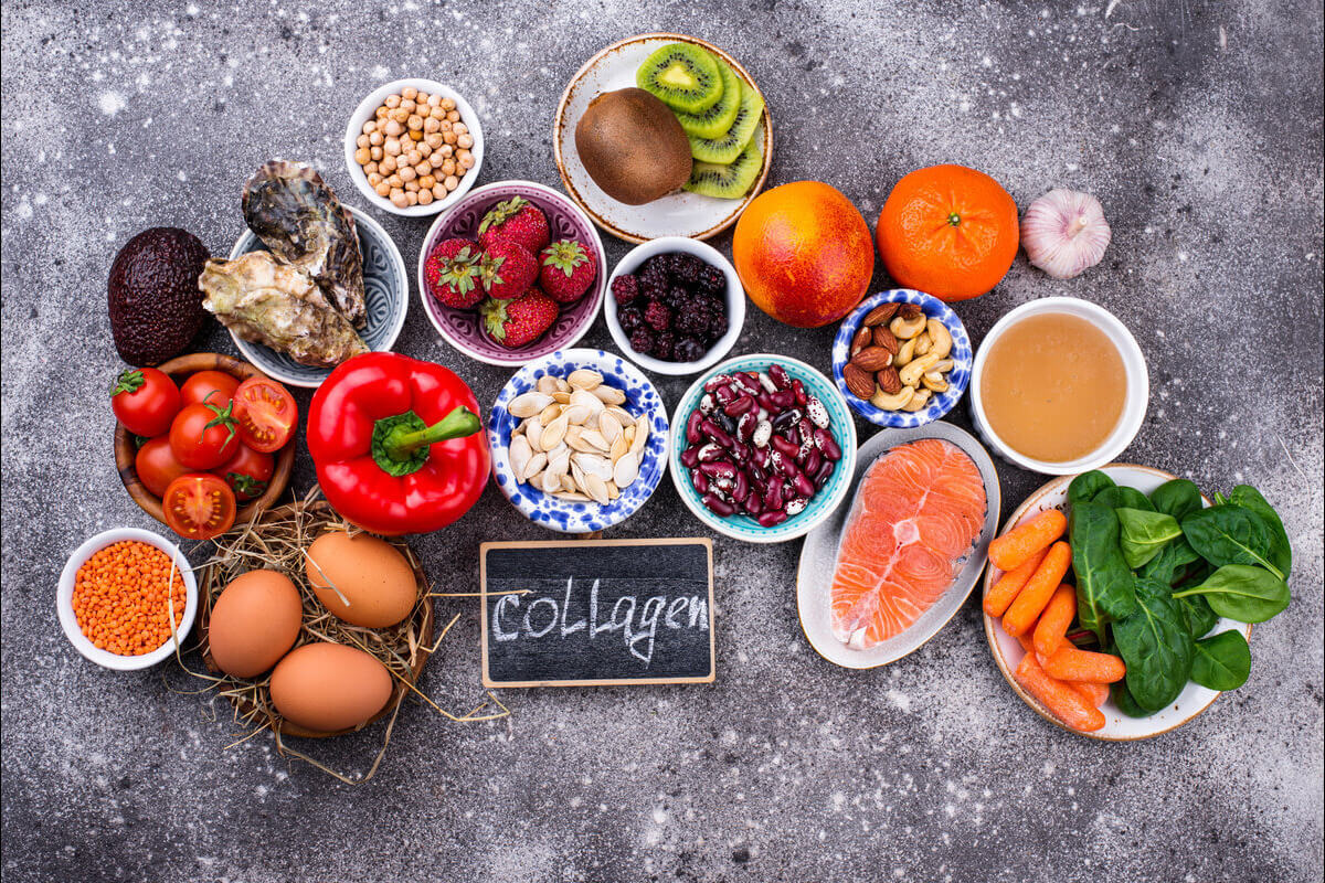 Alimentação saudável mantém a produção de colágeno no corpo 