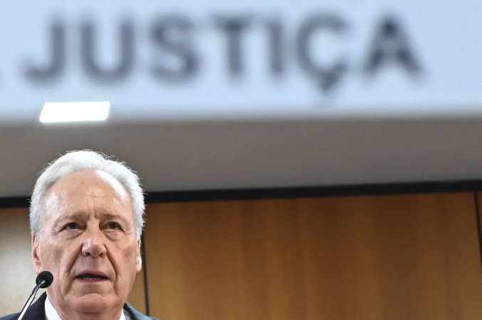 Ricardo Lewandowski Ministro da Justiça e Segurança Pública concede coletiva de imprensa para apresentar informações sobre a captura dos dois fugitivos do presídio de Federal de Mossoró