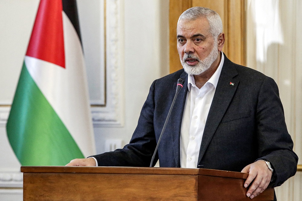 Ismail Haniyeh, chefe do gabinete político do movimento islâmico palestino Hamas