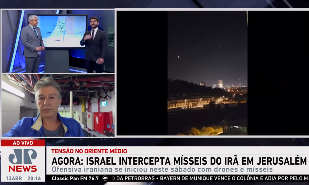 Claudio Lottenberg, presidente da Conib, concede entrevista à Jovem Pan News direto de Jerusalém após ataque iraniano a Israel