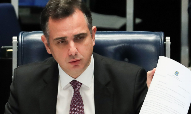 23.03.2023-Rodrigo Pacheco fala na sessão do Senado. Foto: Lula Marques/Agência Brasil