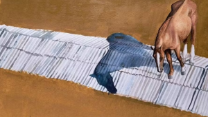 Pintura do cavalo ‘Caramelo’ é leiloada e chega a R$ 130 mil para ajudar o Rio Grande do Sul