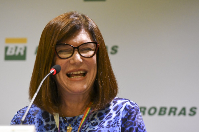 Magda Chambriard, nova presidente da Petrobras, concede coletiva a Imprensa na sede da empresa, no Centro do Rio de Janeiro