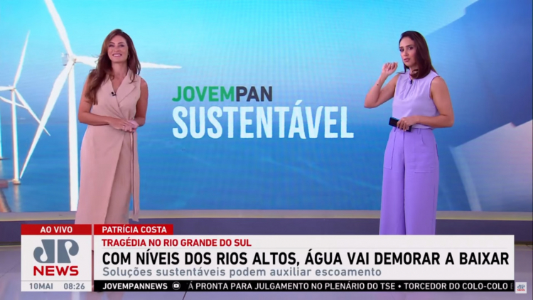 Jovem Pan Sustentável escoamento de águas