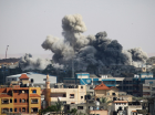 Rafah Gaza fumaça bombardeio em 6 de maio de 2024